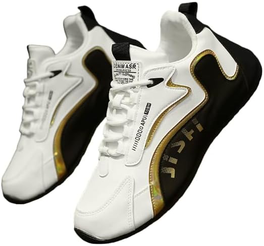 

Мужские стильные кроссовки с цветными вставками - спортивная обувь для мужчин, легкие, удобные и с противоскользящей подошвой - вентилируемые кроссовки для всего дня на улице Hhhchpm, черный