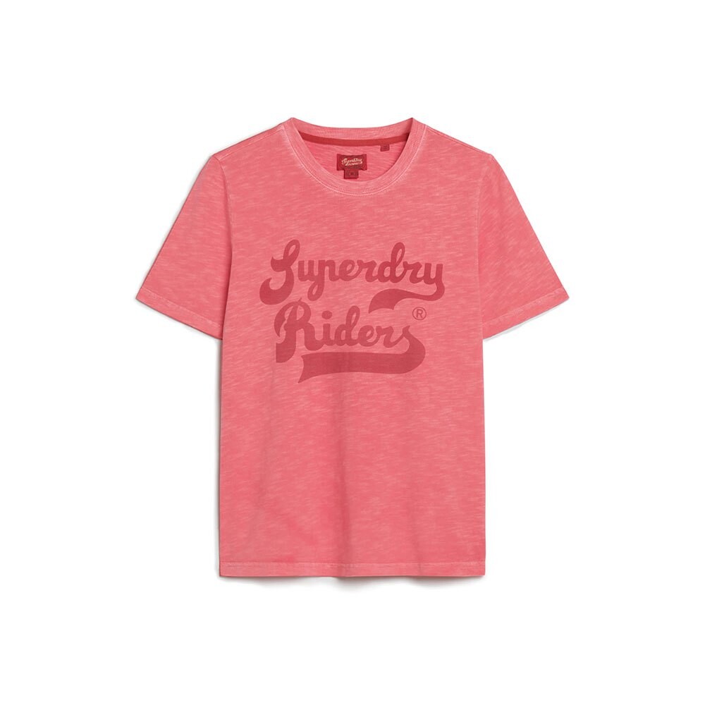 Футболка с коротким рукавом Superdry Archive Kiss Print Relaxed, розовый — фото 2
