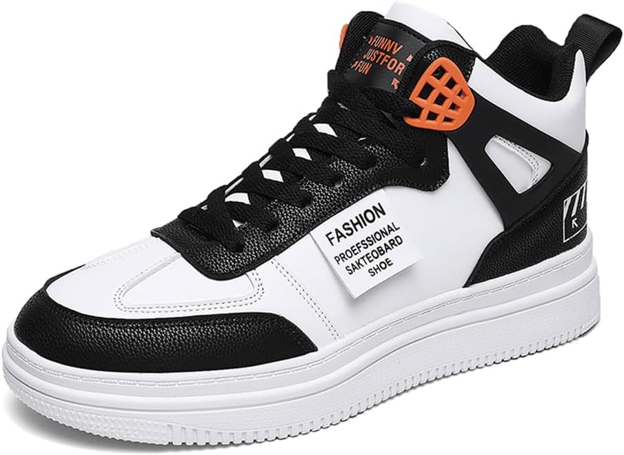 

Мужские стильные кеды WILTENA Vogue, плоская подошва, высокие, белые, для улицы, спорта и повседневной носки