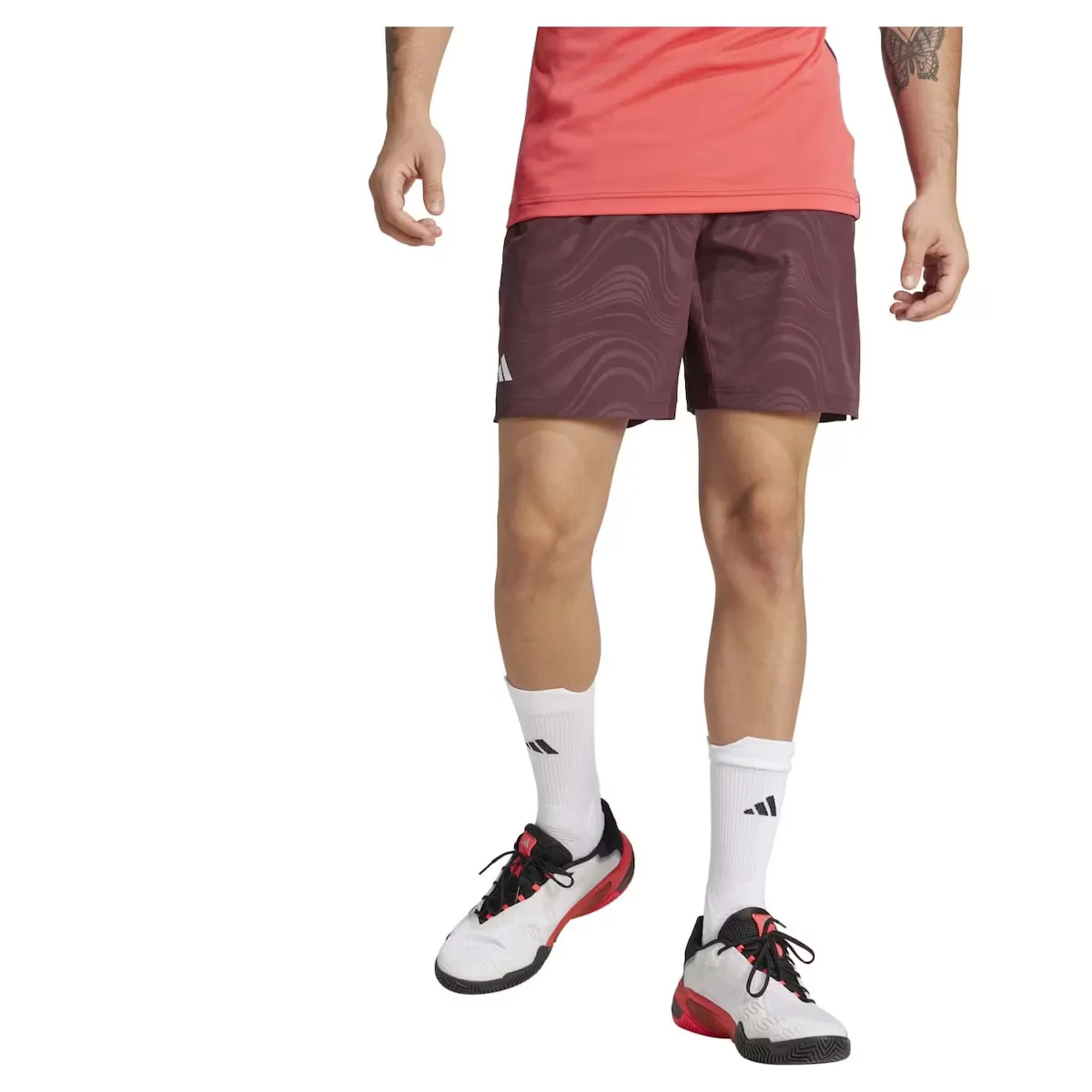 

Мужские теннисные шорты ERGO PRO adidas, гранатовый