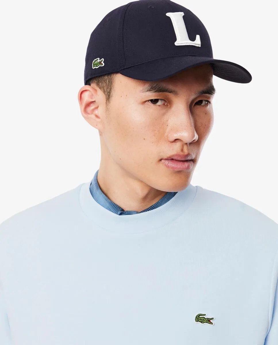 Мужская толстовка из флиса классического кроя Lacoste, светло-голубой — фото 3