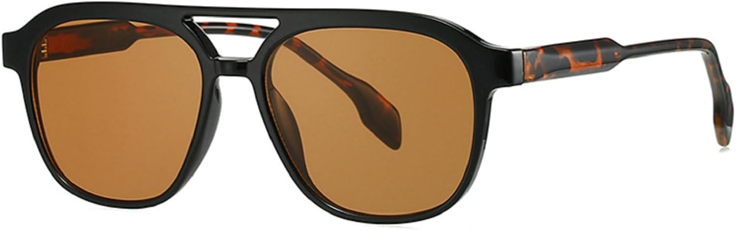 

Мужские солнцезащитные очки Melrose Retro Rivets Square, модные солнцезащитные очки с защитой от УФ-излучения UV400, женские роскошные солнцезащитные очки 28007, Black Brown