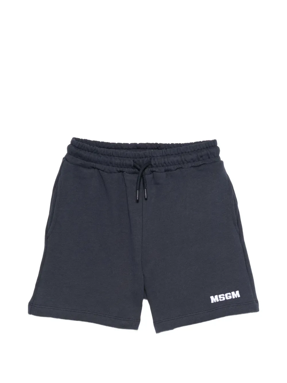 Шорты с логотипом и завязкой MSGM Kids, синий