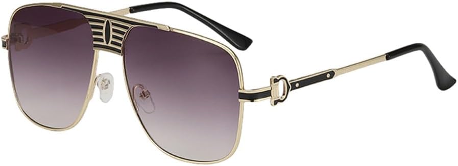 

Солнцезащитные очки в металлической оправе для мужчин и женщин, большие солнцезащитные очки для езды на велосипеде и вождения, защита от УФ-излучения UV400 LANGSER, C4