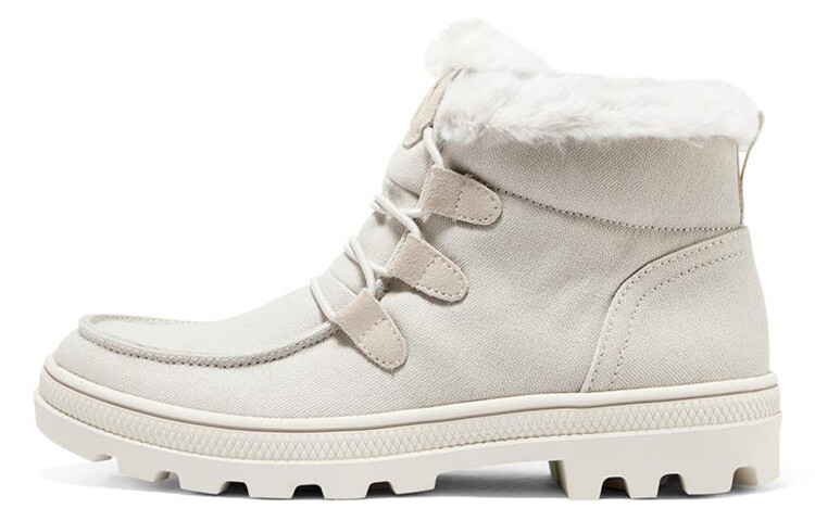 Женские ботинки Skechers Roadies Outdoor высокие с мехом, молочно-белый