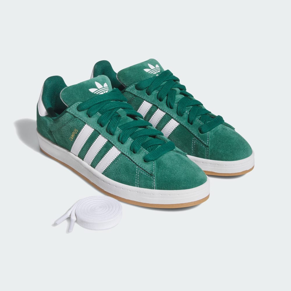 Кроссовки Adidas Campus ADV, цвет Collegiate Green/Cloud White/Gold Metallic — фото 2