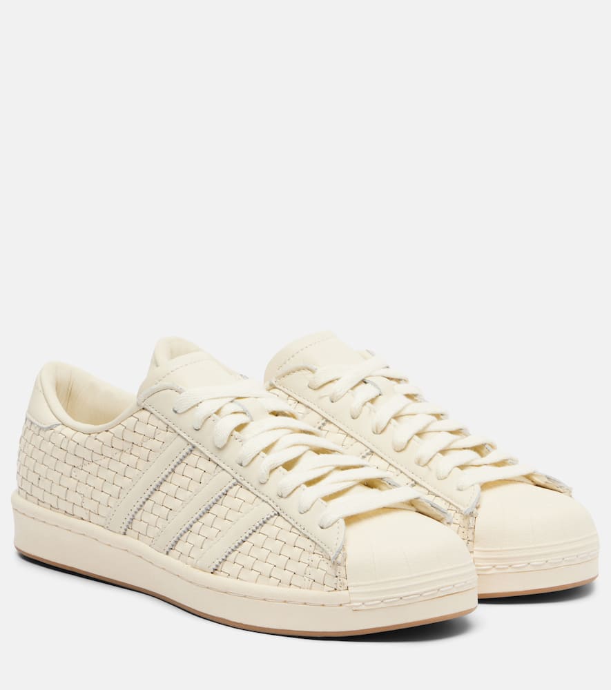 Винтажные кроссовки Superstar с плетением Adidas, Cream White/Cream White/Blue