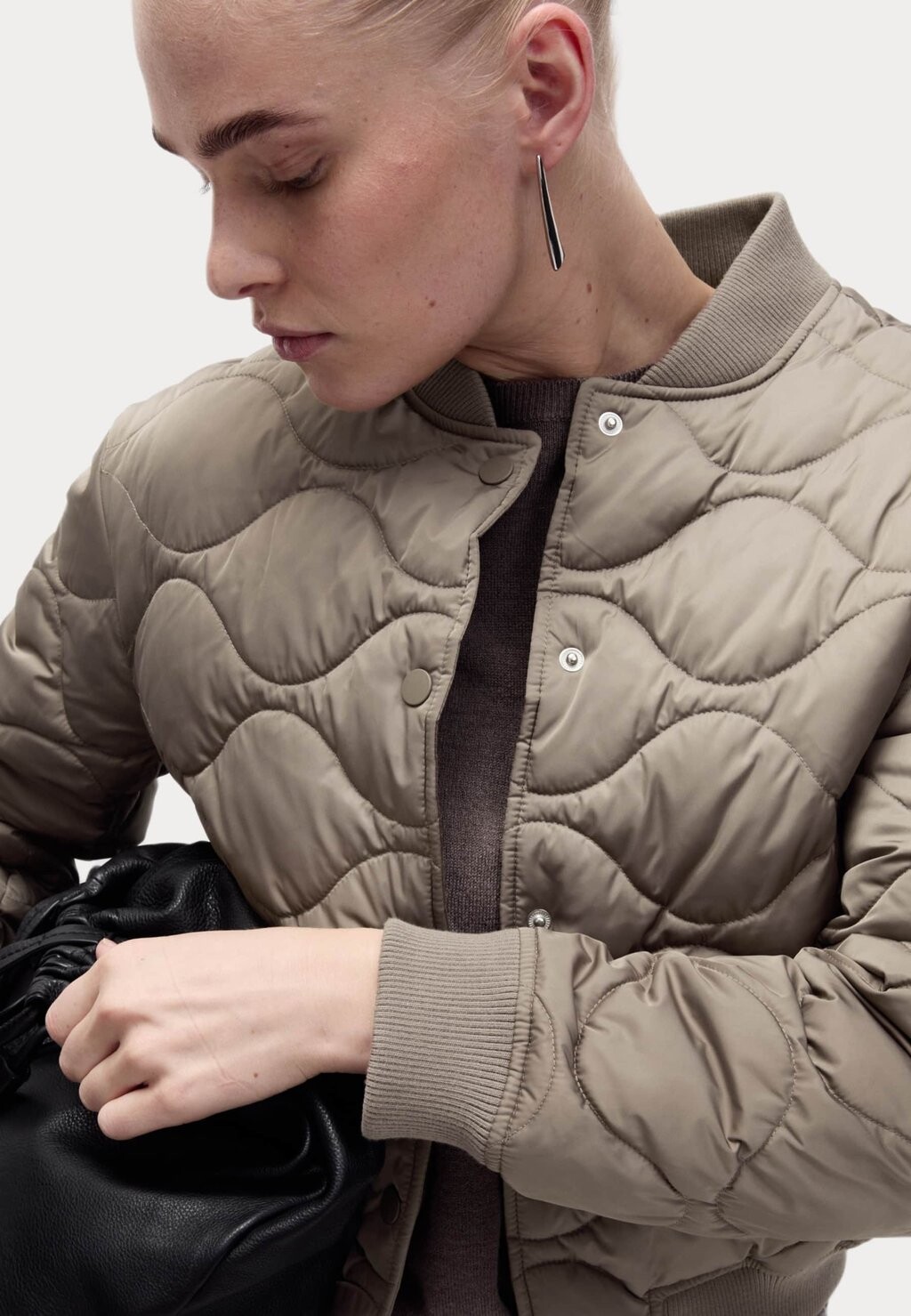 

Куртка-бомбер QUILTED RELAXED Marks & Spencer, светло-коричневый