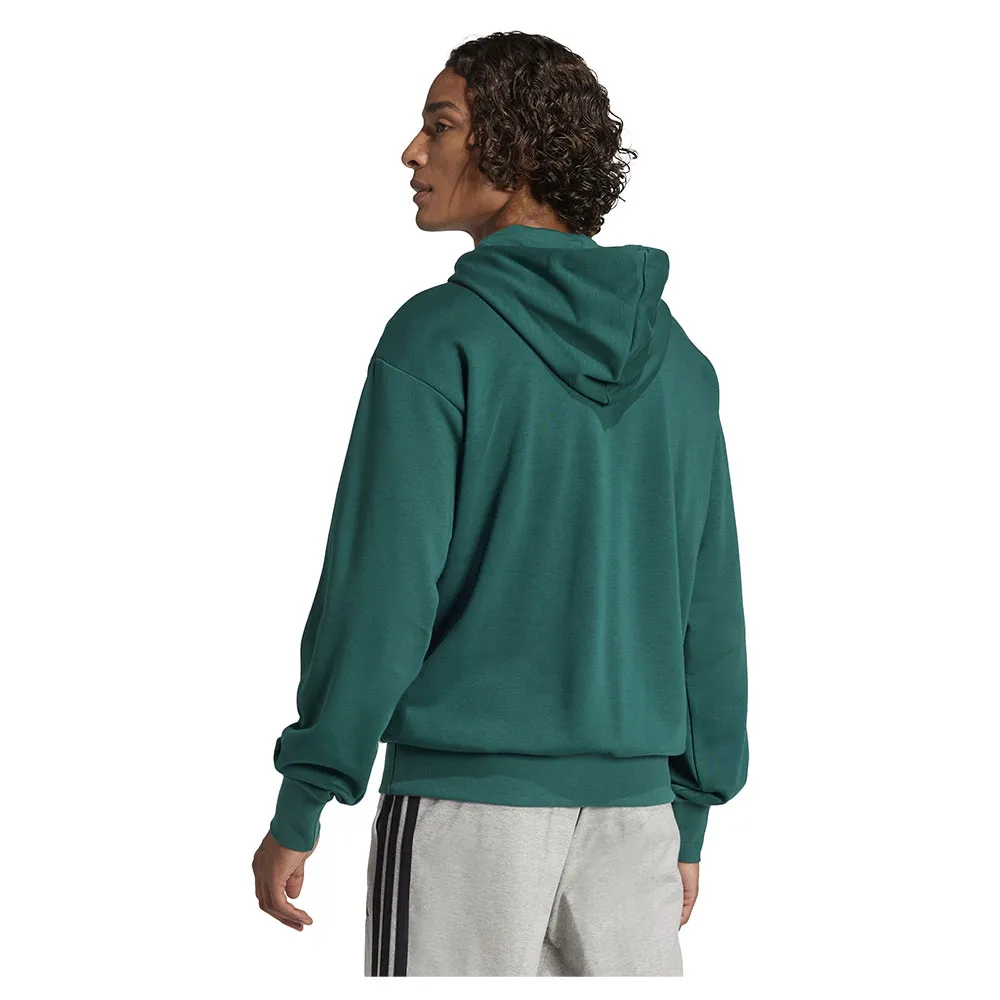 Худи adidas Essentials Big Logo French Terry, зеленый — фото 2