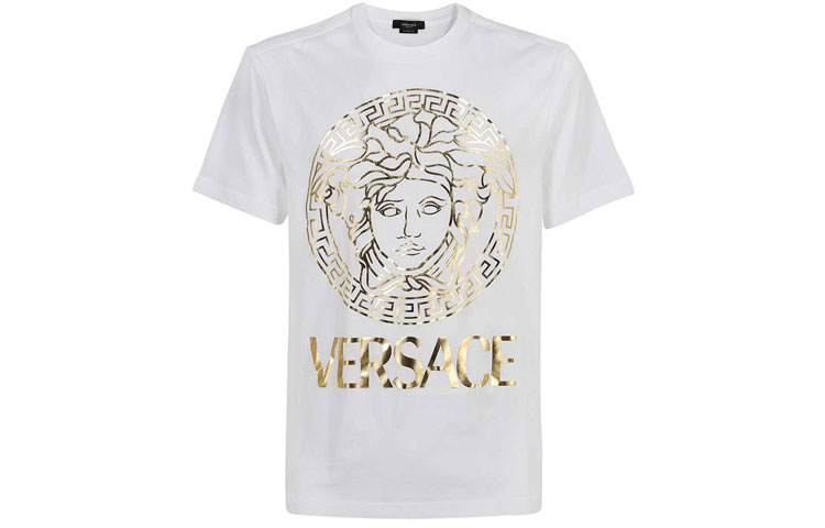

Хлопковая футболка VERSACE, белая