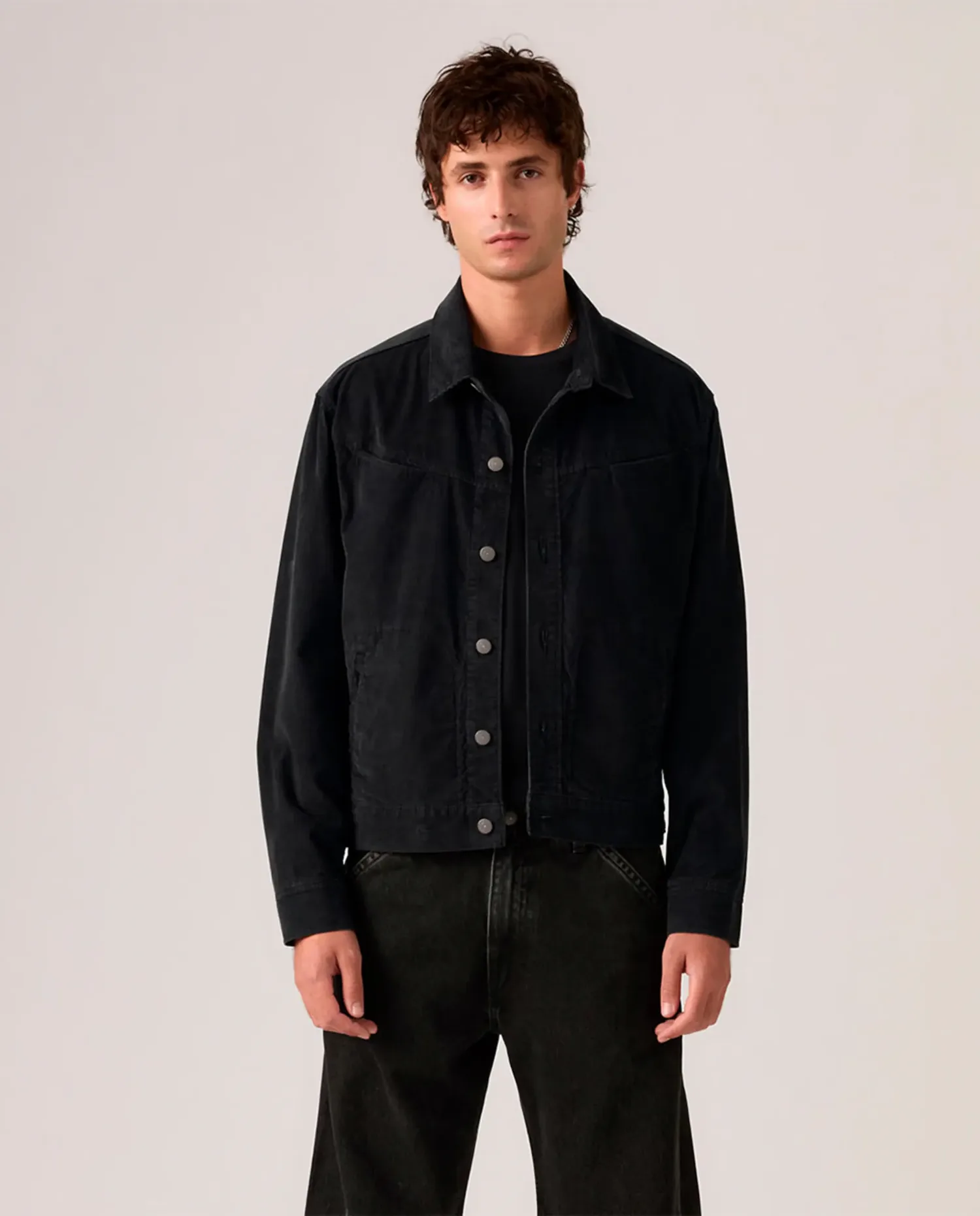 Мужская джинсовая куртка Levi's, темно-серый