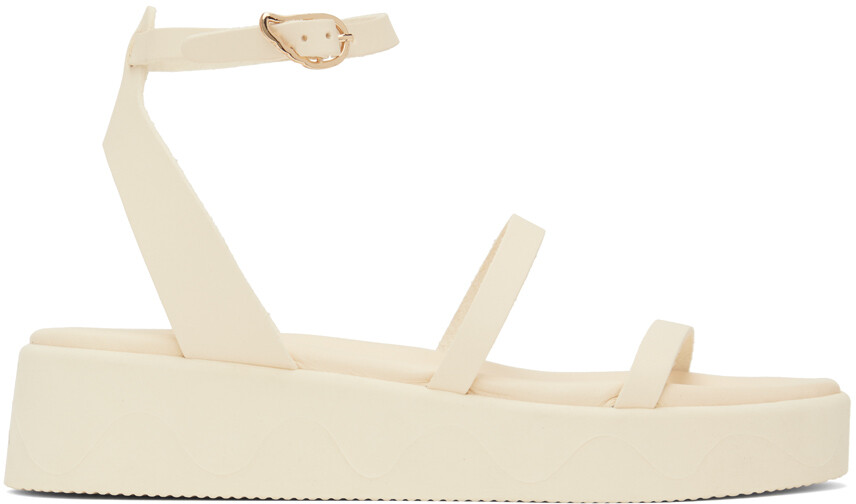 Бело-белые сандалии Nassida Ancient Greek Sandals