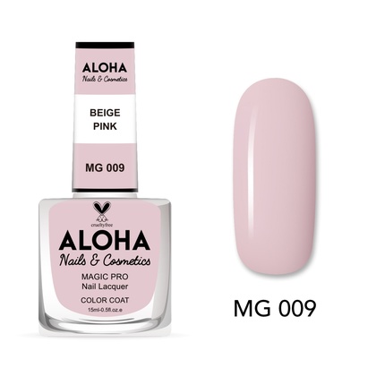 

Лак для ногтей Magic Pro 15 мл - Mg 009 / бежево-розовый Aloha Nails & Cosmetics