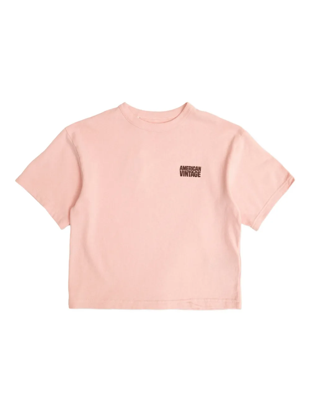 

Футболка с логотипом American Vintage Kids, розовый