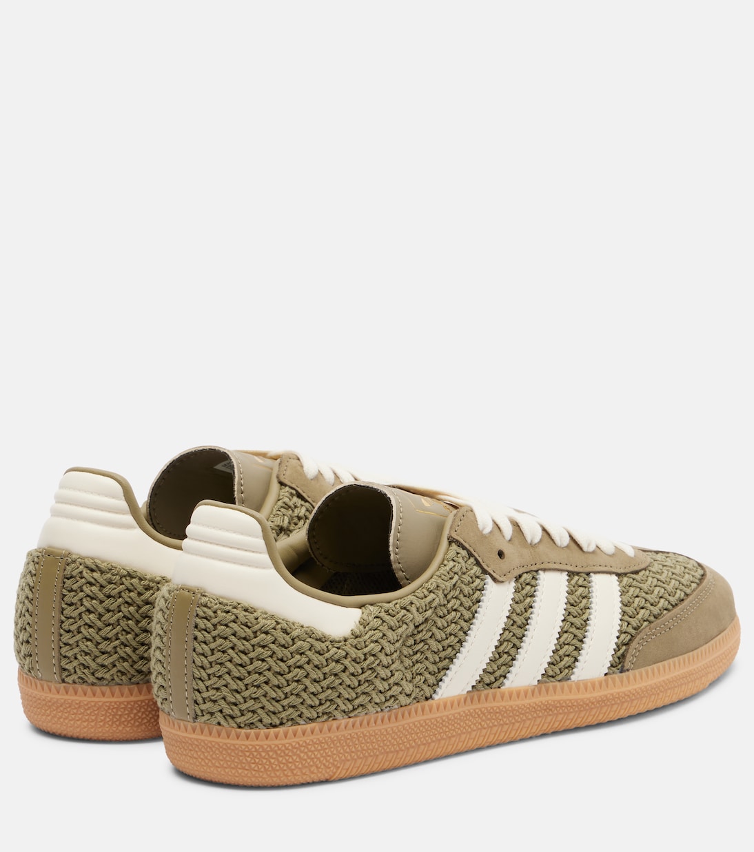 Кроссовки Samba OG с кожаными вставками Adidas, Orbit Green/Cream White/Gum 3 — фото 2
