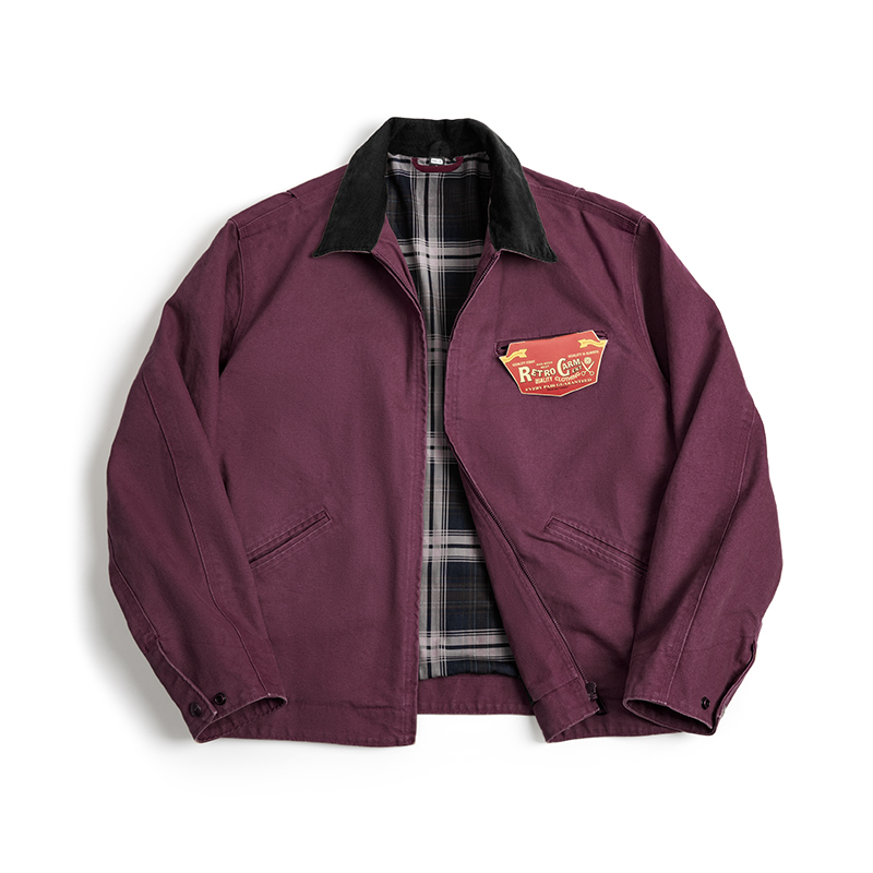 

Американская повседневная куртка для осени и зимы, унисекс Maden, бордовый