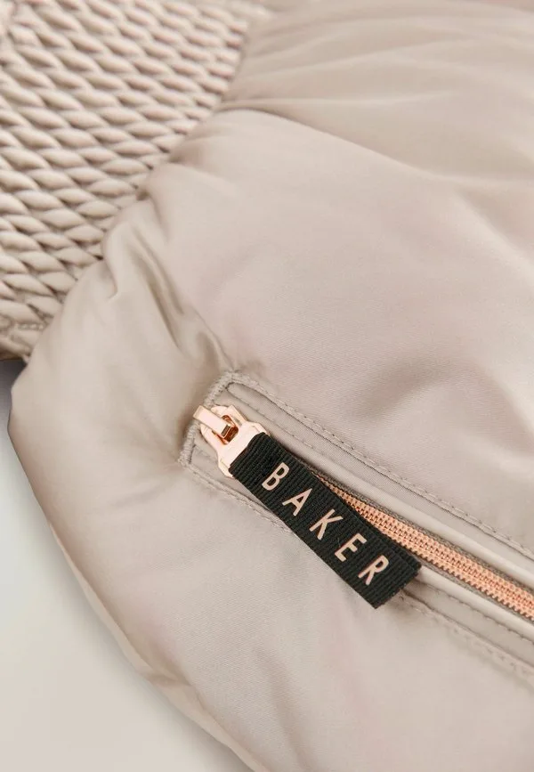 Классическое пальто стандартного кроя, устойчивое к дождю Baker By Ted Baker, Oyster — фото 3