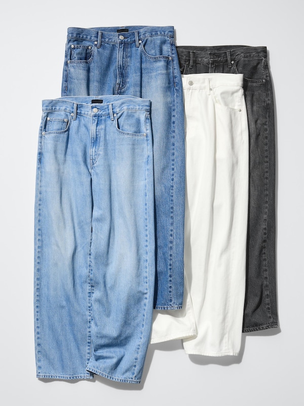 

Мешковатые джинсы Uniqlo, 65 blue