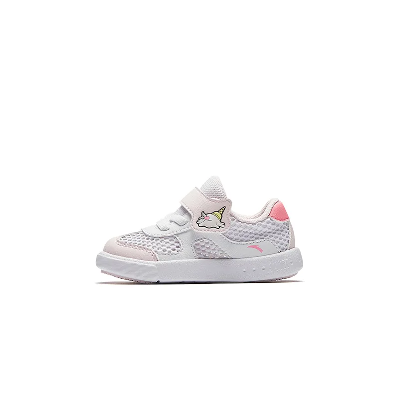 Кроссовки низкие для малышей A Dao Abrasion Resistant, Breathable, Slip Resistant, Anti Kick Antakids, Anta White/Clear Pink/Light Pink Red