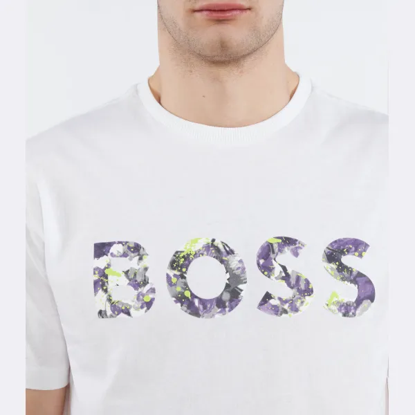 Футболка свободного кроя Lotus Boss, белый — фото 3