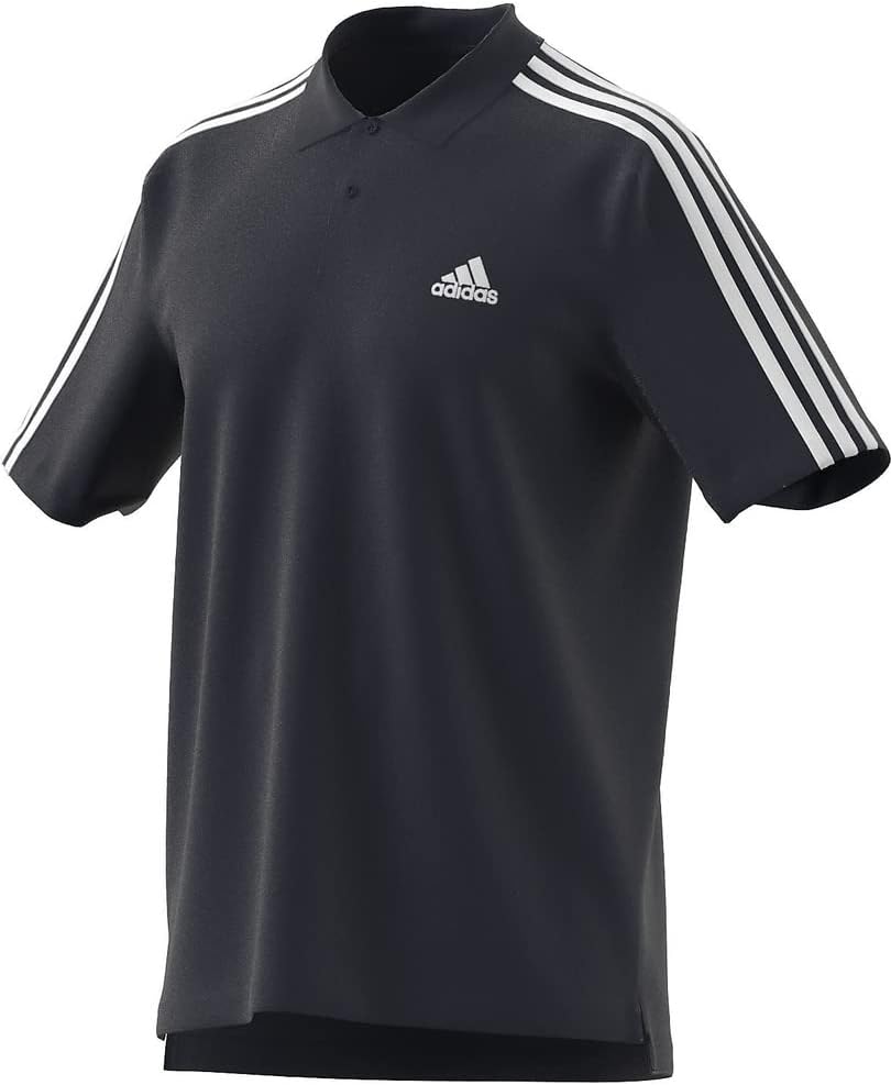 

Мужская рубашка-поло Essentials, пике, с небольшим вышитым логотипом и тремя полосками, ECR20 Adidas, белый