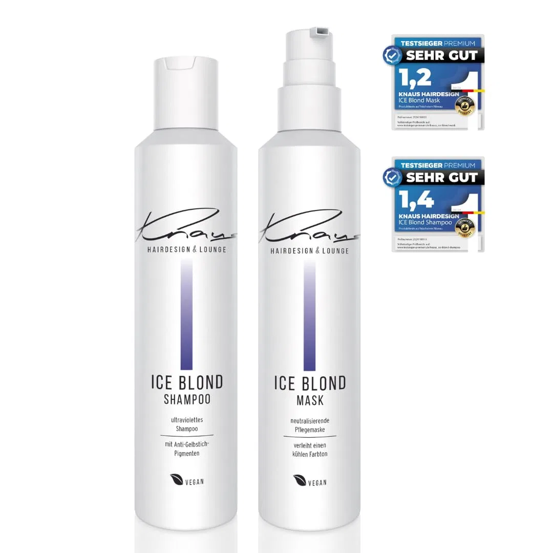 Набор Knaus Ice Blonde: шампунь и маска против желтизны Knaus Hairdesign