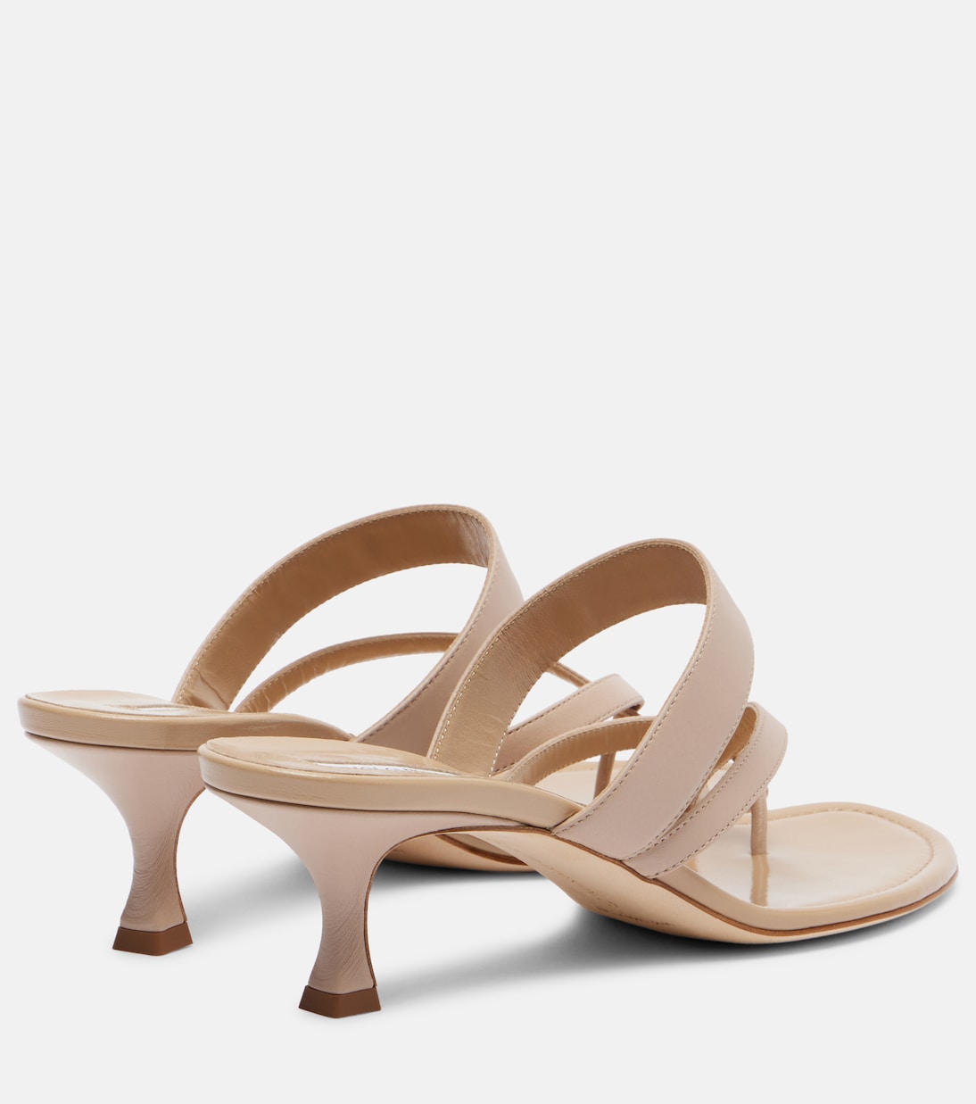 Сандалии-танкетки Susa 50 из кожи Manolo Blahnik, 2601 Mnud — фото 2