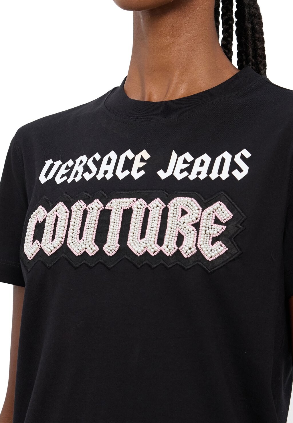 

Футболка с принтом LOGO GOTH Versace Jeans Couture, черный