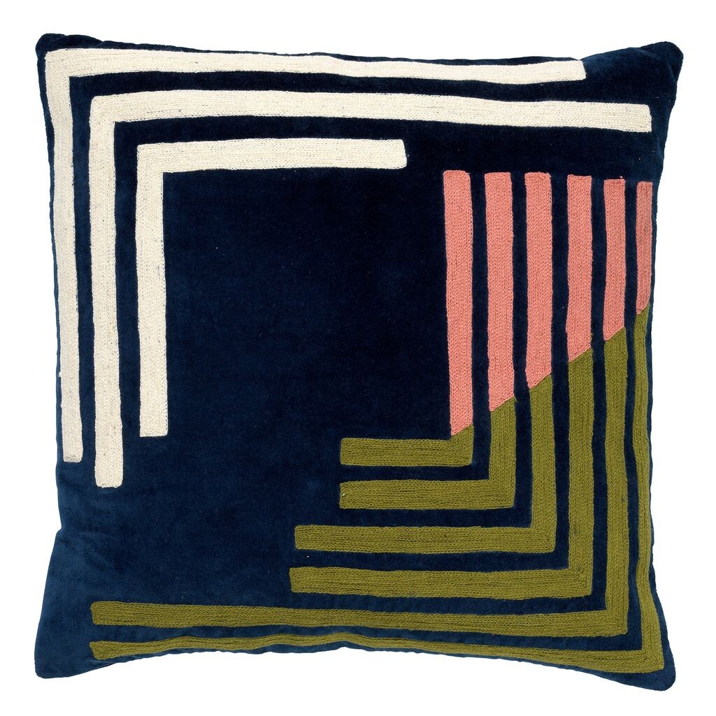 

РЕМИ - Чехол на подушку бархатный Insignia Blue 45x45 см Dutch Decor