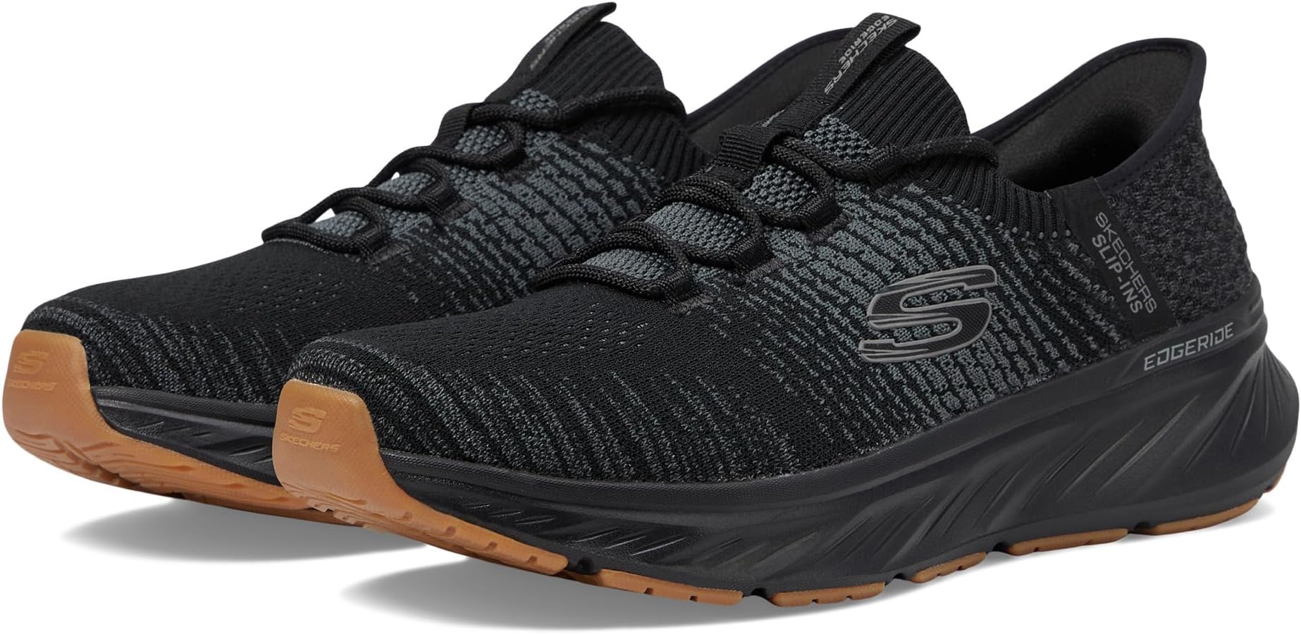 

Кроссовки SKECHERS Edgeride Raygo Hands Free Slip-In, цвет Black/Black