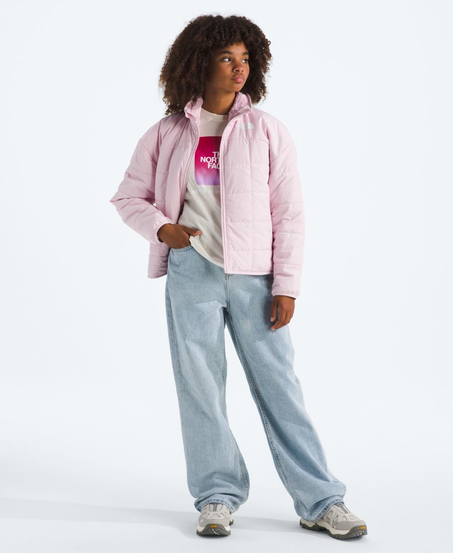 

Двусторонняя куртка Shasta на молнии для девочек 6-16 лет The North Face, Pale Blossom