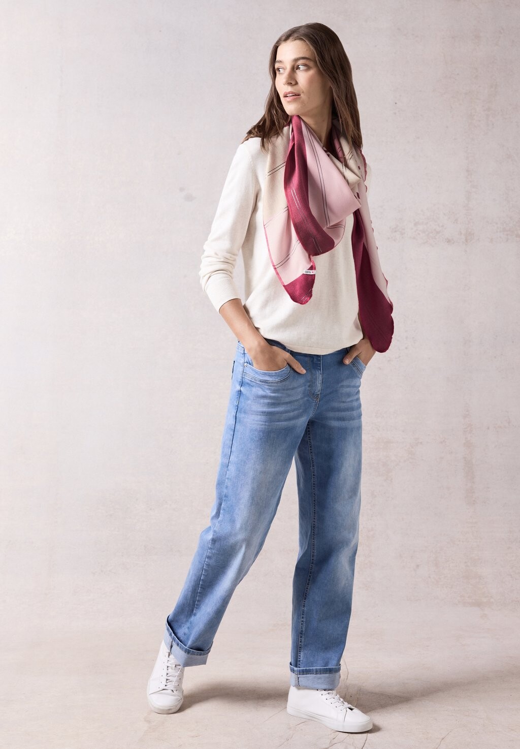 

Шарф BEDRUCKTES Cecil, цвет Mottled Pink