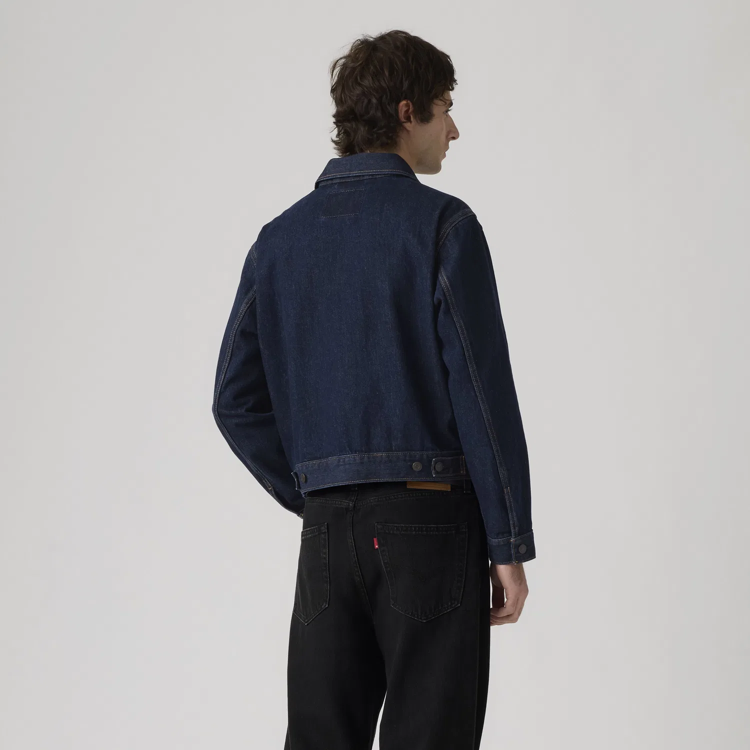 Куртка дальнобойщика у станции Эмбаркадеро Levi's, Dark Wash — фото 4