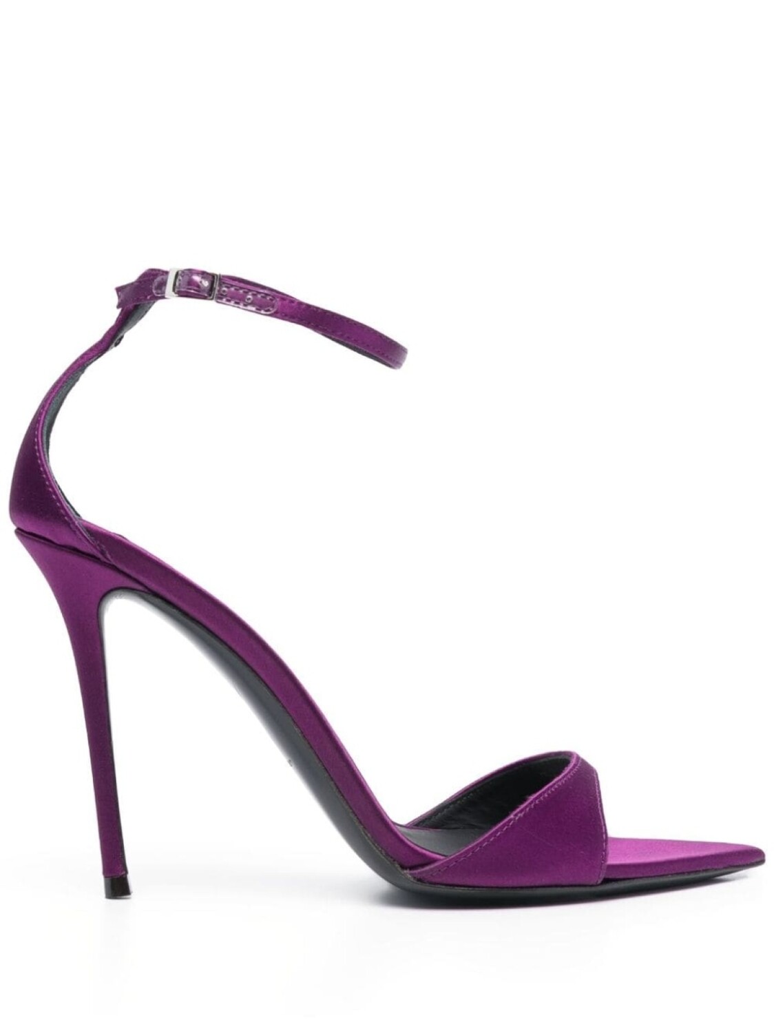 

Giuseppe Zanotti атласные туфли с заостренным носком, фиолетовый