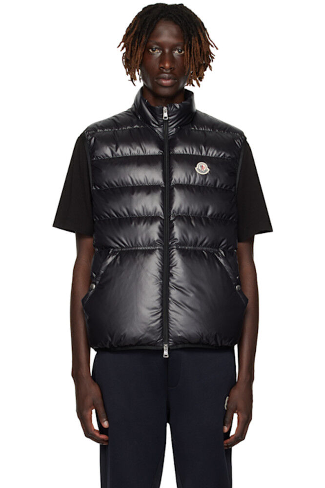 

Черный жилет Aube Down Moncler