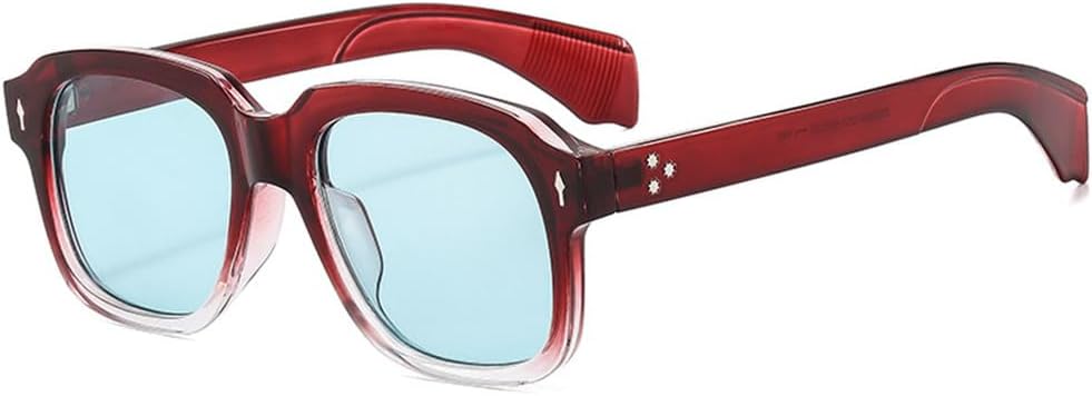 

Женские солнцезащитные очки, популярные мужские солнцезащитные очки с заклепками, панк-очки, женские солнцезащитные очки с защитой от УФ-излучения UV400, мужские солнцезащитные очки FYTUP, Red