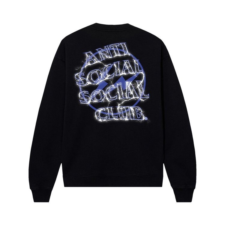 

Толстовка Anti Social Social Club x Fragment Design Bolt Crewneck, черный