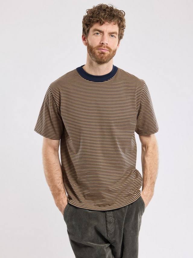 

Хлопковая футболка с коротким рукавом Regular Fit в полоску Armor Lux, Marine Deep