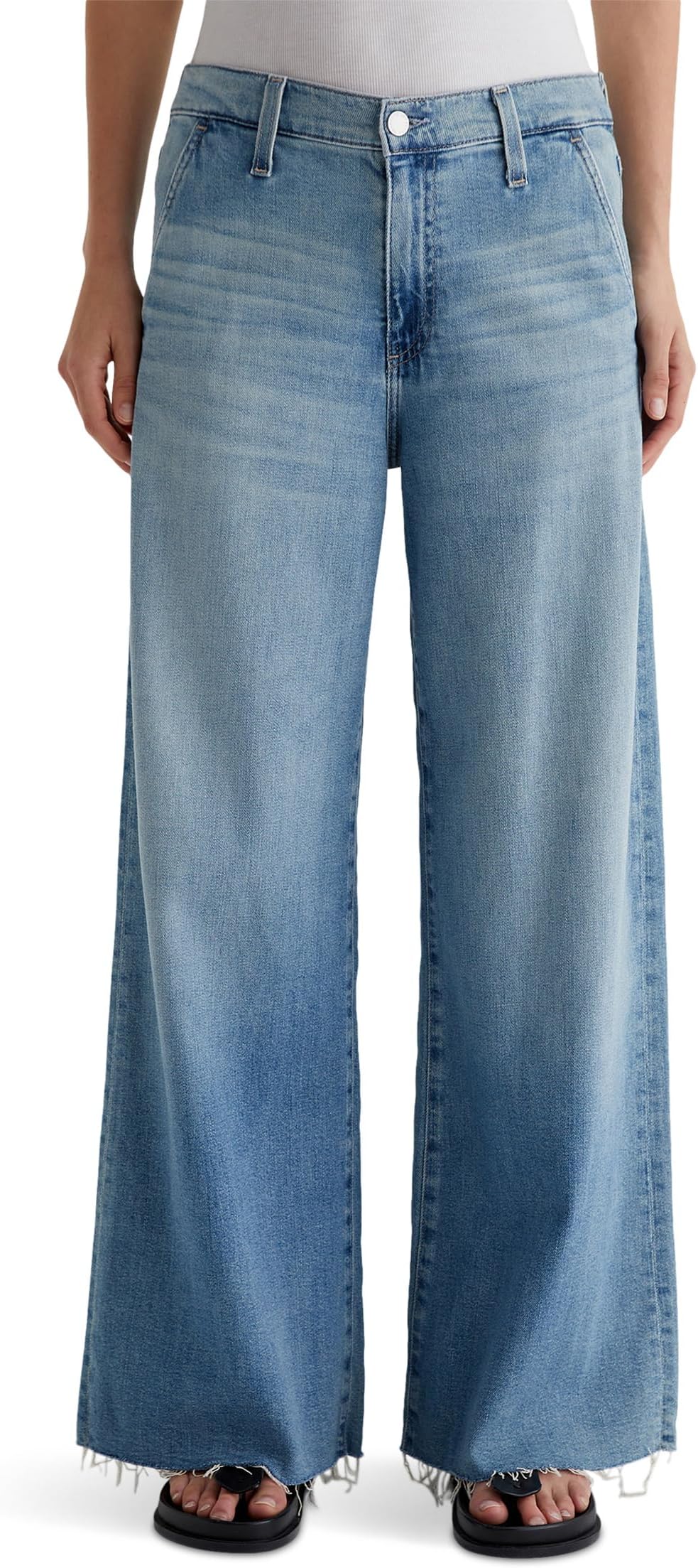 

Джинсы AG Jeans Stella Mid Rise Ankle Palazzo Jeans in Aries, Aries