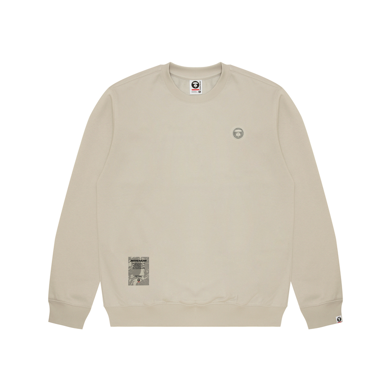 

Толстовка с нашивкой логотипа A Bathing APE Aape, серый