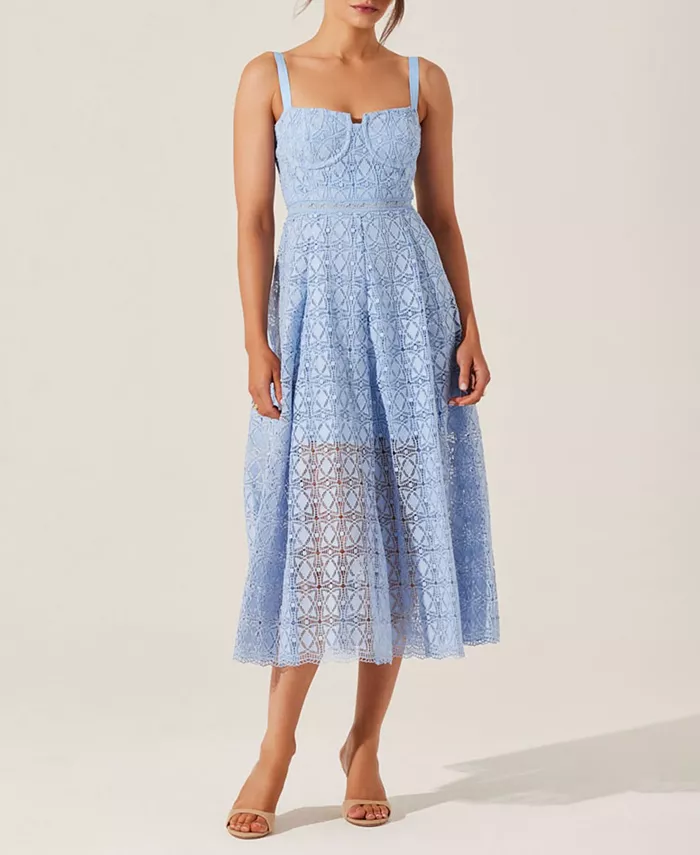 

Женское платье-бюстье Tenna Lace ASTR the Label, синий