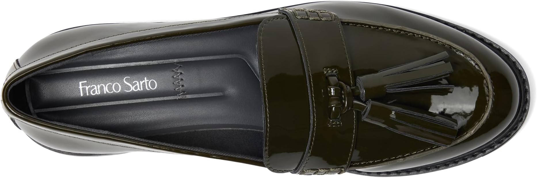 Лоферы Franco Sarto Carolyn Low Slip-ons, цвет Dark Green — фото 2
