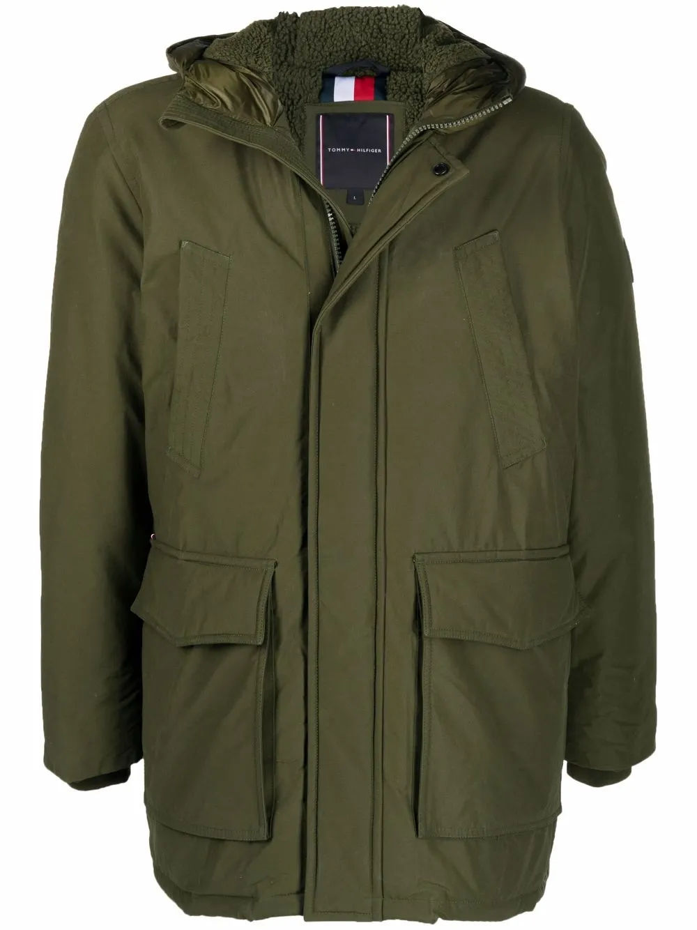 

Парка Rockie Dry Wax с капюшоном Tommy Hilfiger, зеленый