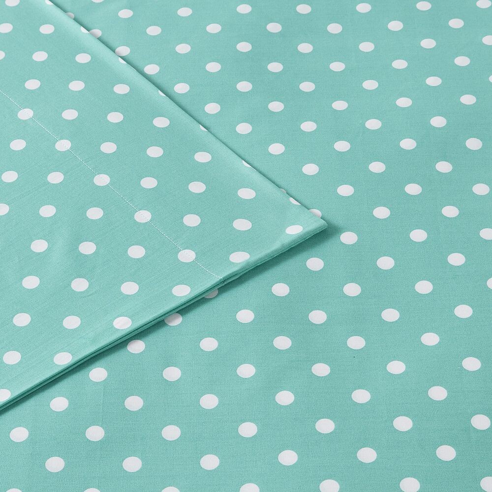 

Mi Zone Kids Комплект хлопкового простыни в горошек, цвет Seafoam