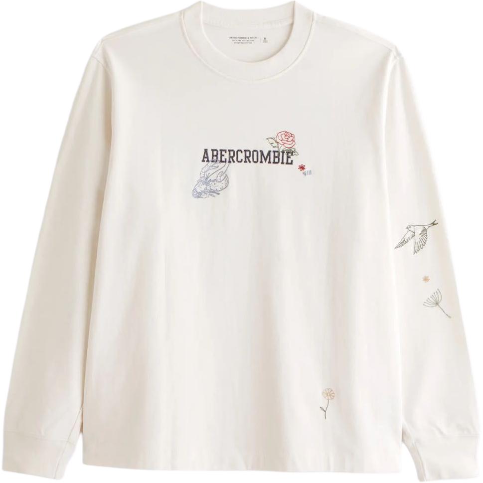 

Мужская футболка Abercrombie＆Fitch, butter