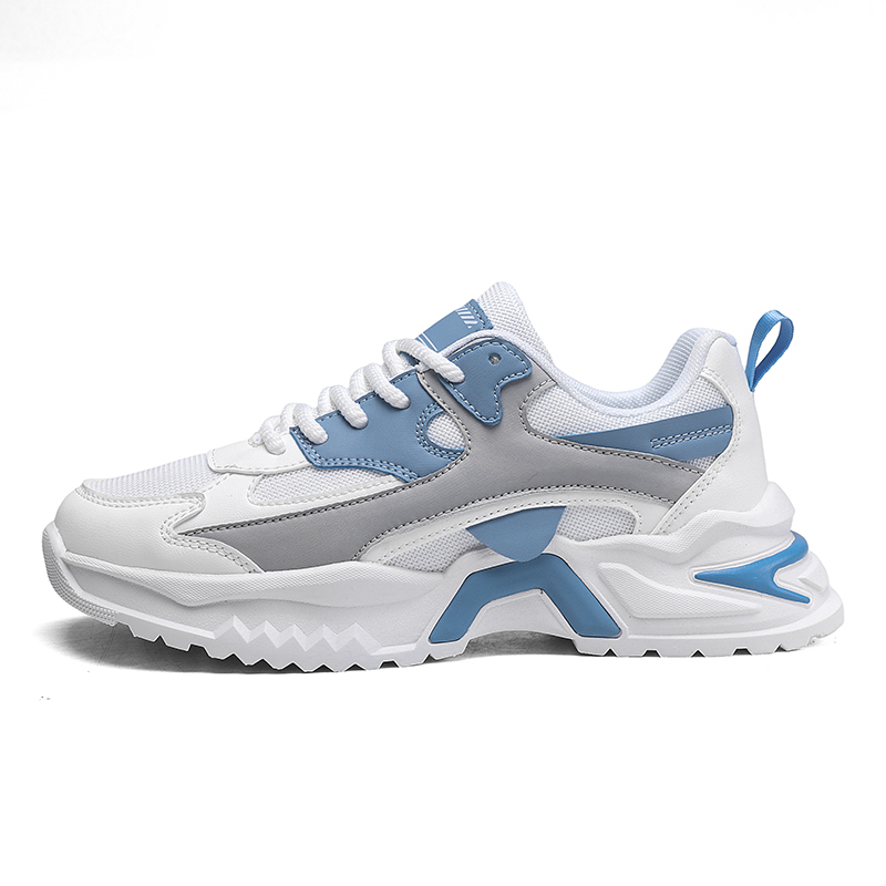 

Нескользящие износостойкие низкие повседневные туфли для мужчин TFKY, White Blue