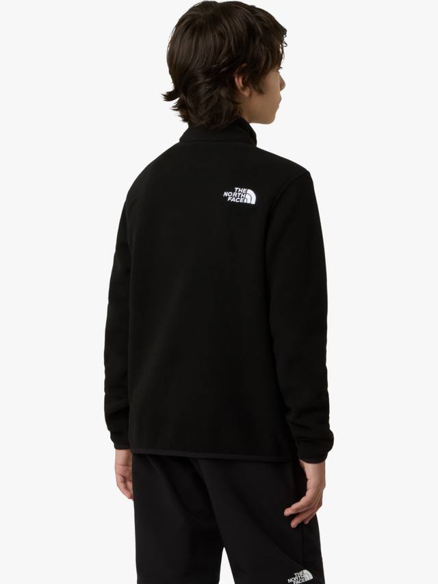 Детская флисовая кофта Glacier с молнией на четверть The North Face, Black — фото 2