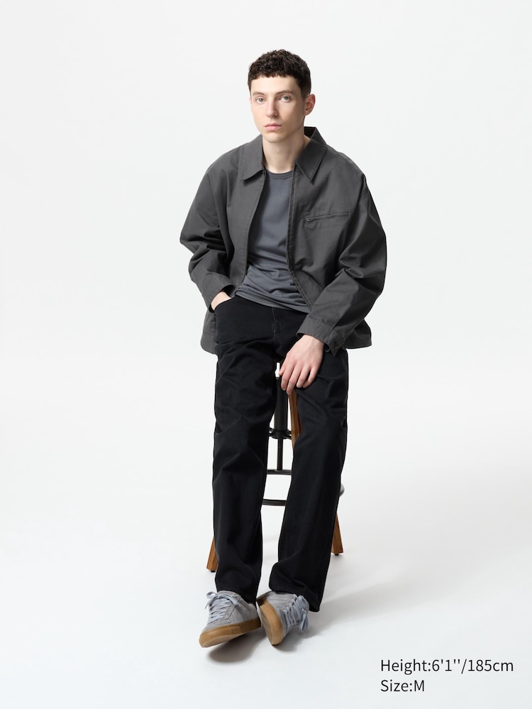 Футболка Airism из хлопка с круглым вырезом и короткими рукавами Uniqlo, цвет 07 серый — фото 2