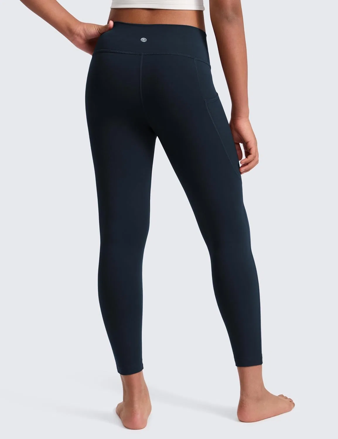 Леггинсы для йоги и фитнеса CRZ YOGA, девочкам, True Navy — фото 2
