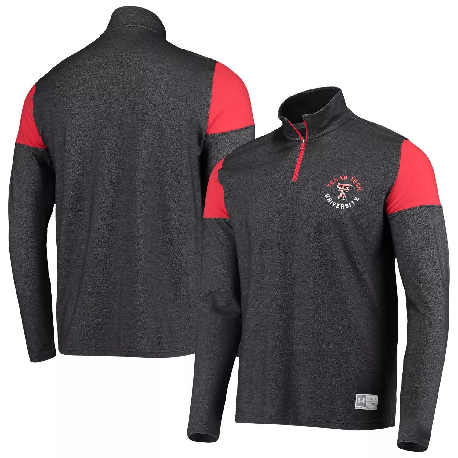 

Мужская темно-серая куртка Texas Tech Red Raiders Gameday Tri-Blend с молнией на четверть Under Armour, Серый, Мужская темно-серая куртка Texas Tech Red Raiders Gameday Tri-Blend с молнией на четверть Under Armour